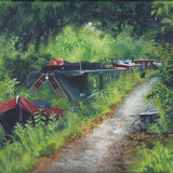 Boat on the Grand Union Canal