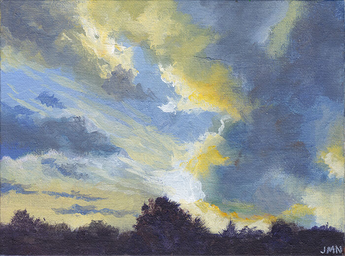Golden Clouds at Sunset
