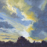 Golden Clouds at Sunset