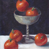 Tomatoes and Silver Goblet