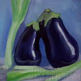 Aubergines and Scallions I