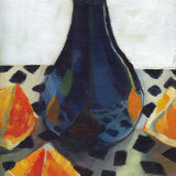 Purple Vase and Oranges