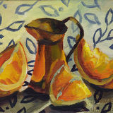 Copper, Oranges and Leaves