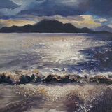 Sunset Over The Waves