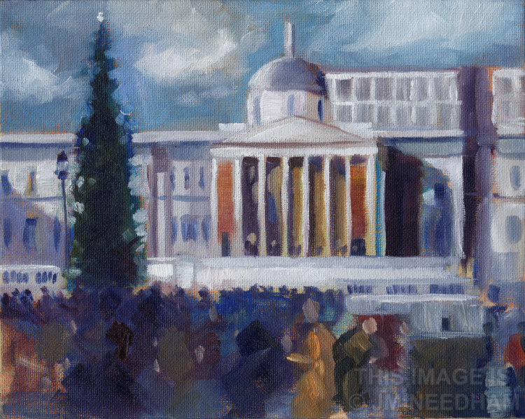 Trafalgar Square, December