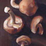 Shiitake Mushrooms, Warm Palette
