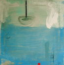 Bobbing Along 30x30cm mixed medium on canvas SOLD