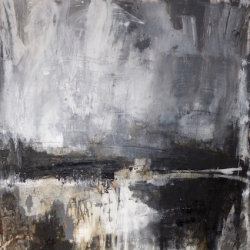 Dark Vally - 90x90cm mixed media on board SOLD