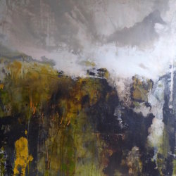 Gorce and Thrift - 90x90cm mixed media on board