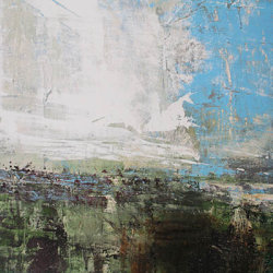 Hold Back Detail 100x100cm mixed media on canvas