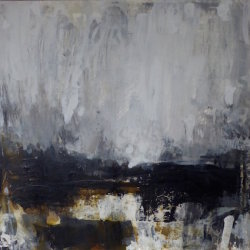 Valleys Wild - 60x60cm mixed media on board SOLD