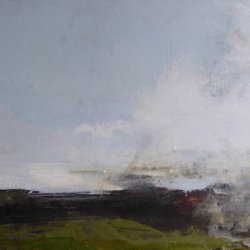 Sea Glimpse - 40x30cm mixed media on canvas