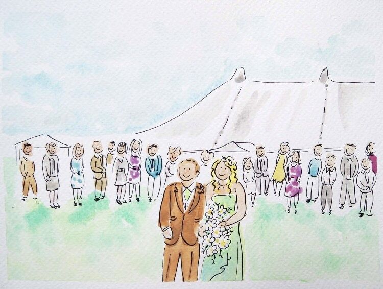 Medium A5 Wedding portrait