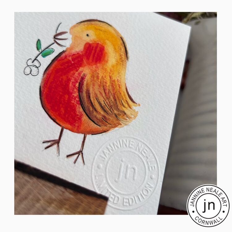 Limited Edition Robin painting