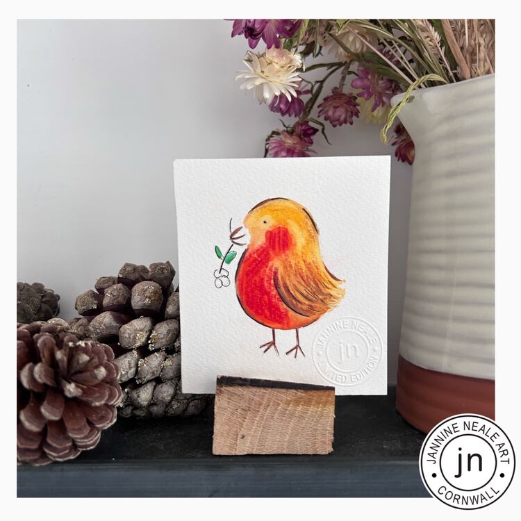 Limited Edition robin painting