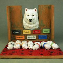 Poppy Samoyed and her Poppytarts, Commission 2020
