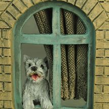 "Watchdog Westie", detail of sculpture 2019