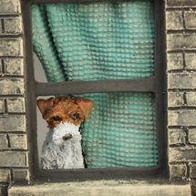 "Watchdog Wirey Terrier", detail of sculpture, 2019
