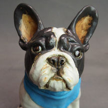 French Bulldog with Blue Neckerchief, 2017