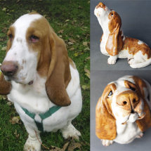 Fergus Basset Howling, commission 2016