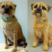 Lola Border Terrier, Miniature Commission 2018