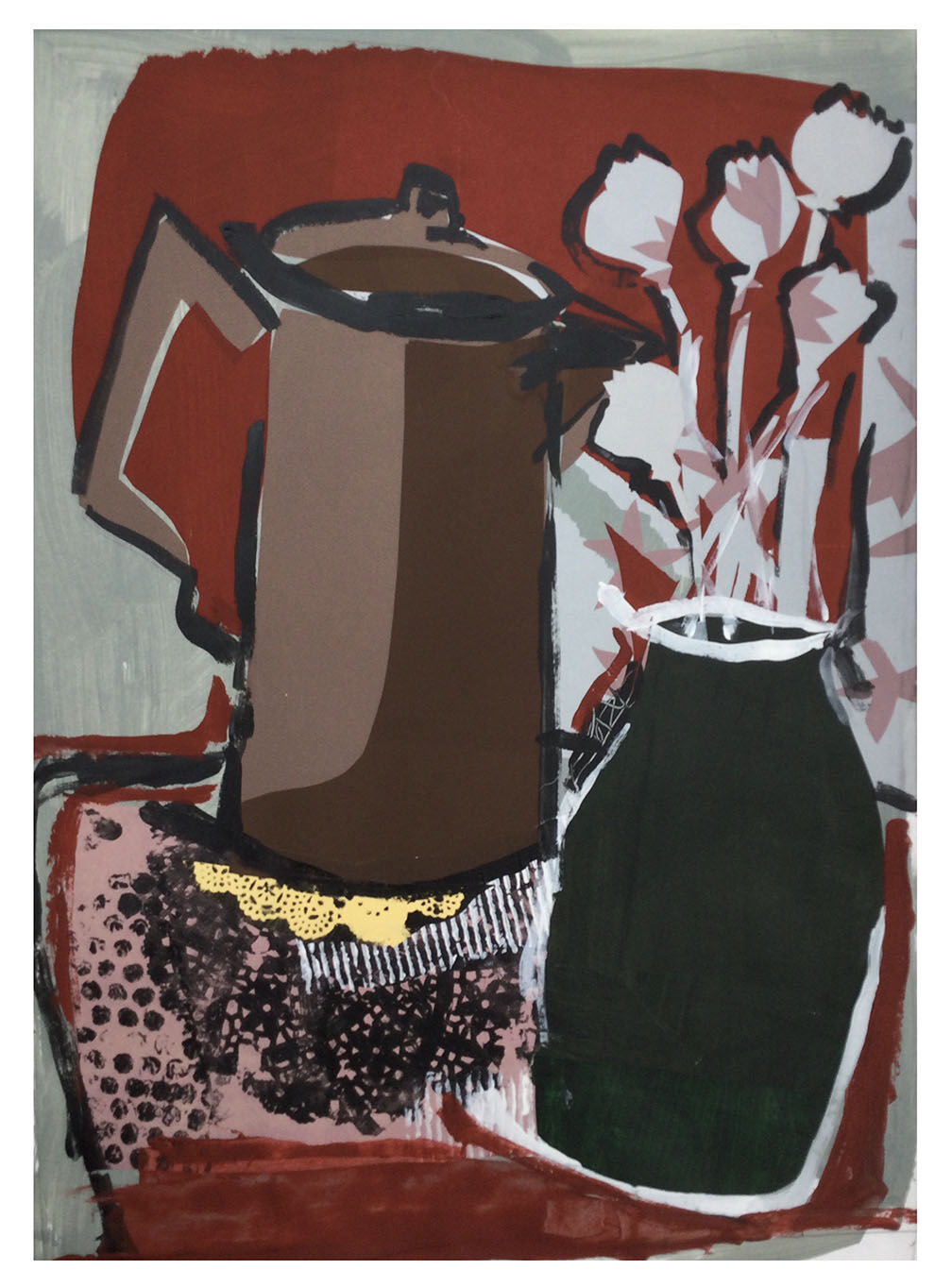 Still life with poppies