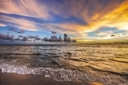 Naples, Florida, sunset on beach