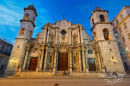 Havana Cathedral at night
