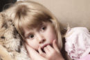 Young girl relaxing