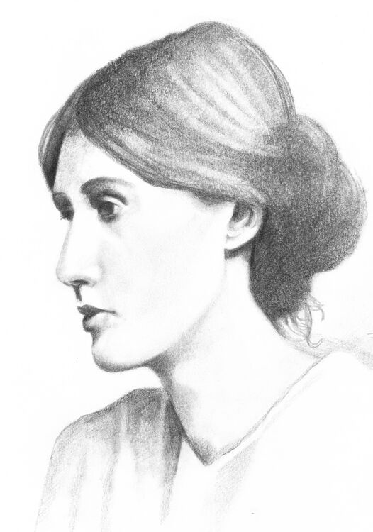 Virginia Woolf  - graphite