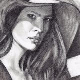 Lady with Hat A4
