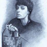 Lady with bag A4