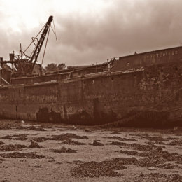 PortLairge steam dredger