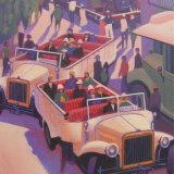 Charabancs at Southwold Station (Sold)