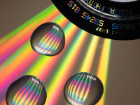 Waterdrops on CD