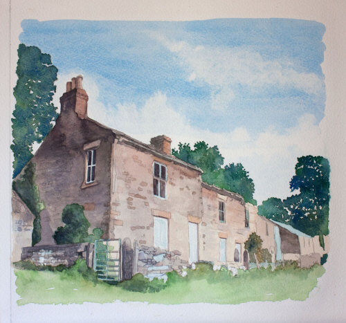 ‘Unknown Farm near Huntshield Ford, Weardale’