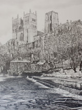 Durham Cathedral at Mid-Winter