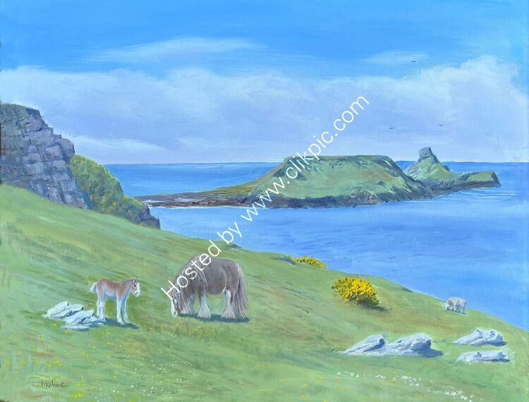 Card Mare and foal Worms Head