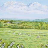 Card View to Upton Snodsbury, looking to the Cotswolds