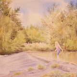 Girl on the weir, Ludlow