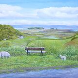 The bench at Llanmadoc, Gower