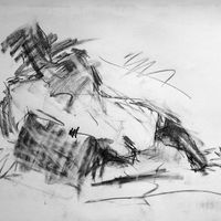 Jamie, September 2018. Graphite, A2. Life drawing, graphite, male