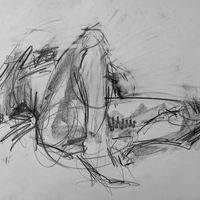 Jamie, October 2017. Graphite. Life drawing, graphite, male