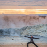 Yoga Time at Namafjall Hverir, Iceland