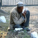Indian man smoking