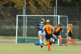 Katie Long scores for Leicester against Reading HC