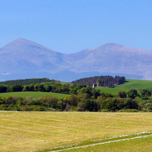 Millennium Stone & Mourne Mountains, NI