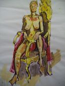 Acrylic on paper.