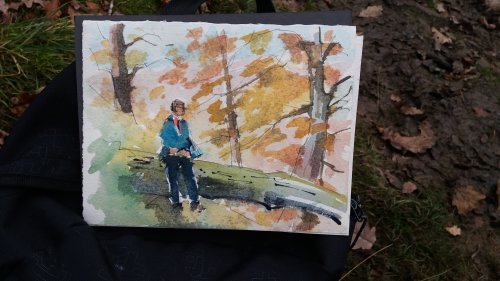 Watercolour,Hathersage.