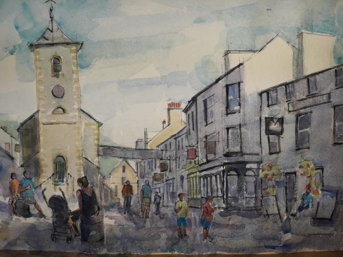 Watercolour,Keswick,Cumbria.